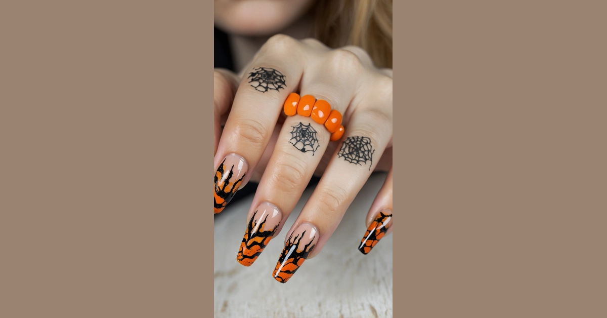 Fabulously Festive: 10 Unique Halloween Nail Art Ideas for Short Nails**  
**