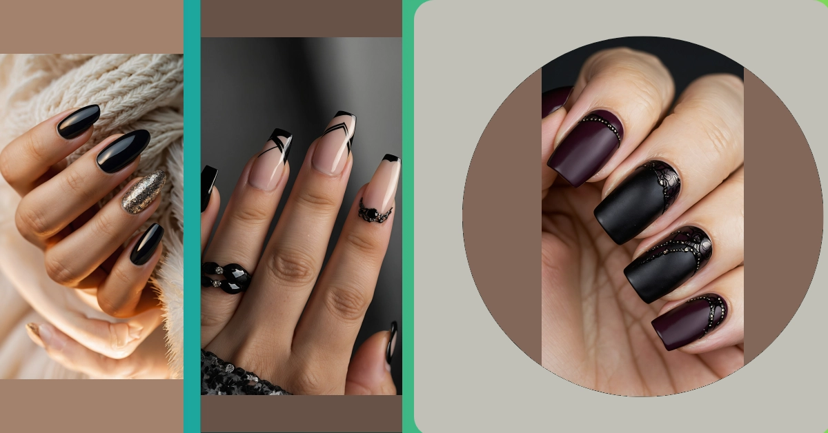 Nail Art Deluxe: 5 Black Nail Ideas You Can’t Miss